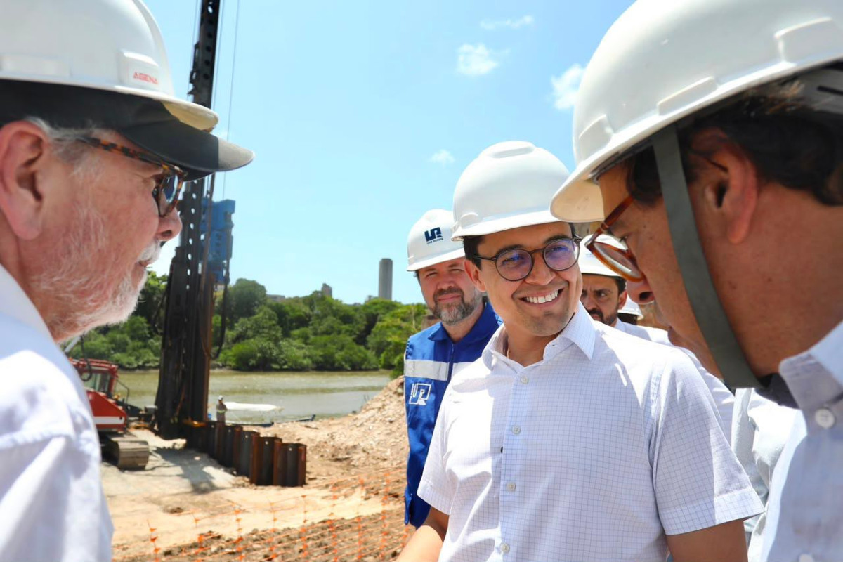 No Recife, obra da ponte Cordeiro–Casa Forte entra em nova etapa com avanço das fundações