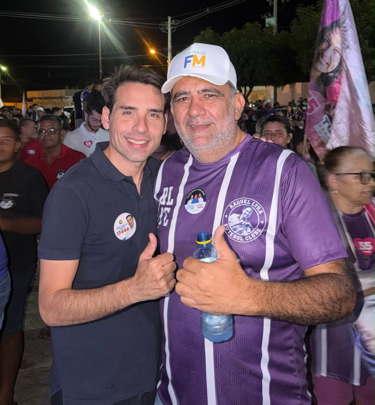 João Paulo Costa participa de grande caminhada em Moreilândia ao lado do prefeito Teto Teixeira