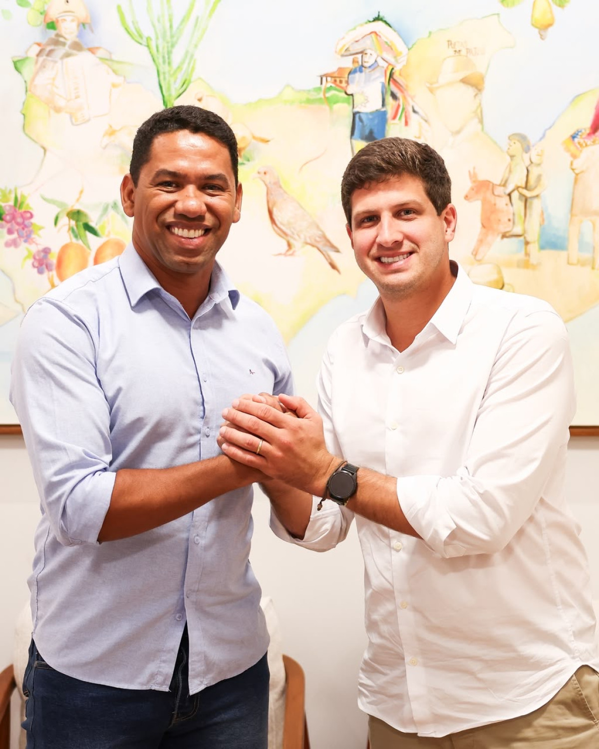 João Campos recebe apoio de Wanderley Alves, segundo vereador mais votado de Petrolina