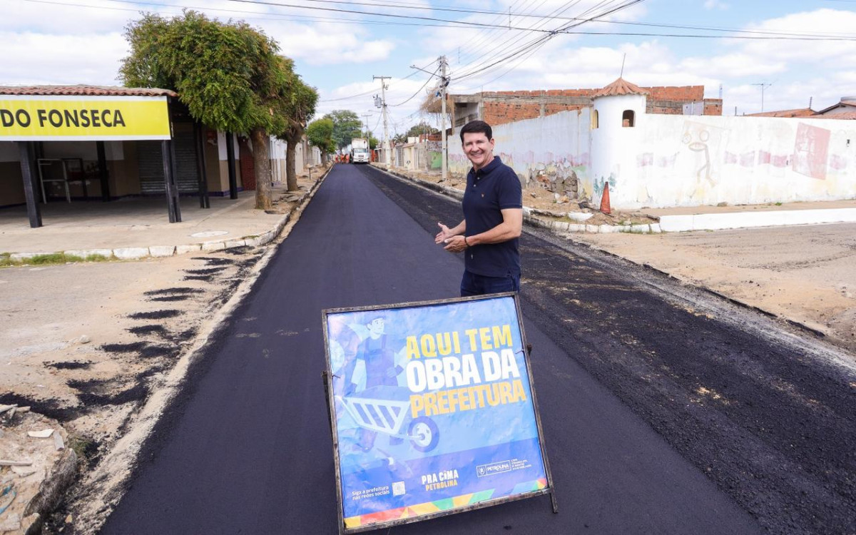Simão Durando anuncia recapeamento de mais ruas em nove bairros de Petrolina