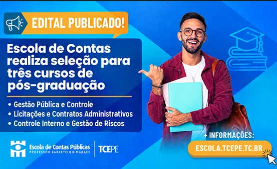 Escola de Contas abre 90 vagas para três cursos de especialização