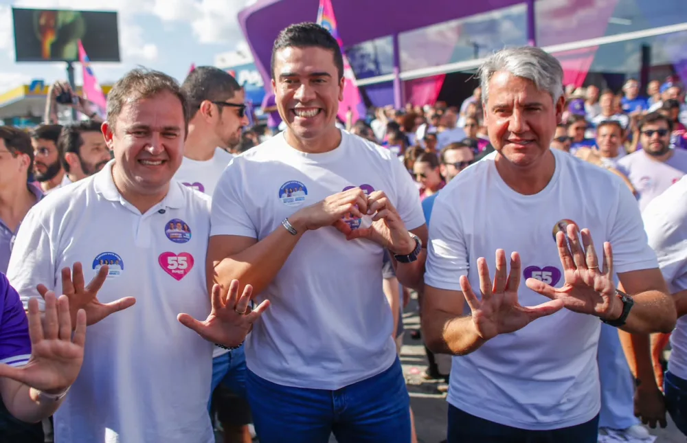 Rodrigo Pinheiro, Anderson Luiz e Fernando Monteiro convocam população para grande carreata com Raquel Lyra em Caruaru