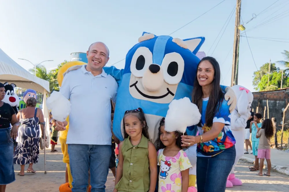 Gestão Jogli Uchôa leva alegria e diversão às crianças de Araçoiaba em mais um ano de festividades