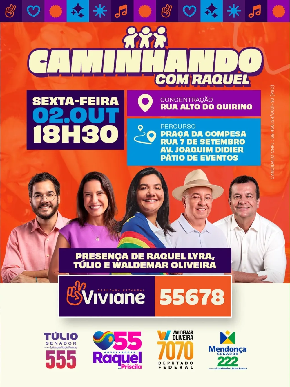 Viviane Facundes realiza grande caminhada em Gravatá nesta sexta-feira com presença de Raquel Lyra