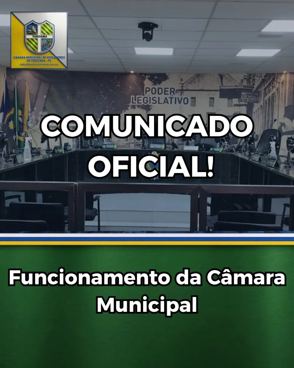 Fique Atento: Confira o Funcionamento da Câmara Municipal de Toritama no Feriado