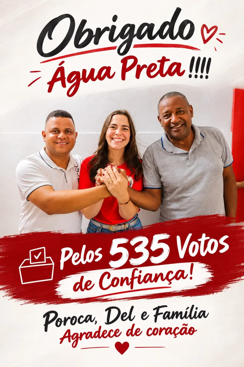 Poroca de Del mostra força nas urnas e leva Maria Arraes a 535 votos em Água Preta