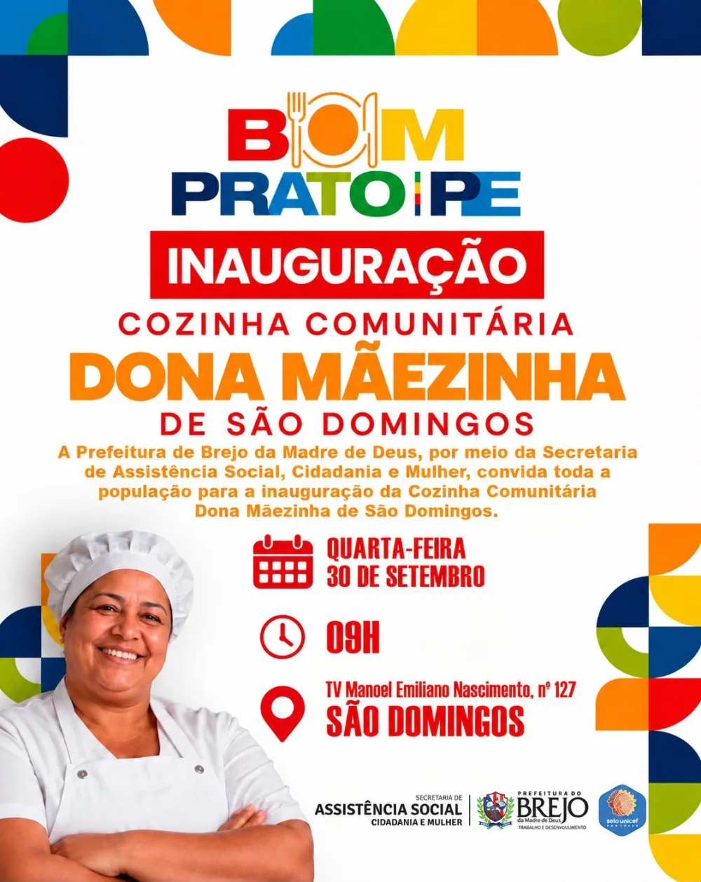Prefeitura do Brejo da Madre de Deus inaugura Cozinha Comunitária Dona Mãezinha em São Domingos