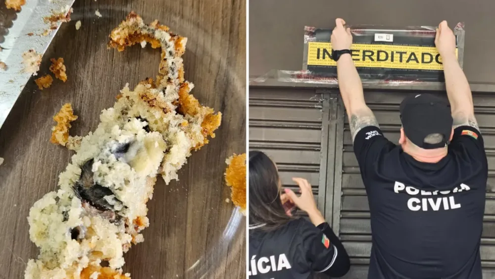 Rato em bolo: dona de loja é solta e polícia não acredita em ato proposital
