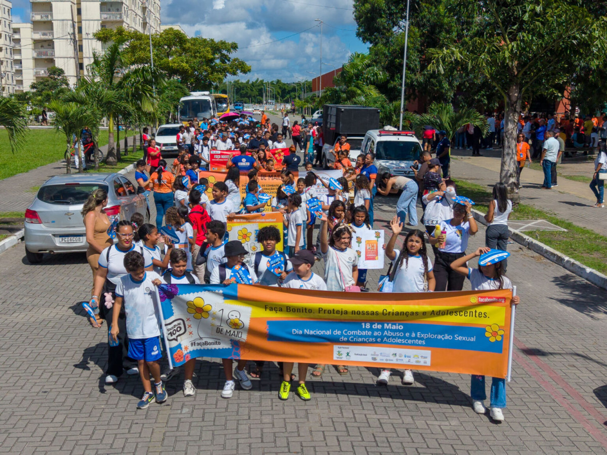 Caminhada reúne cerca de 450 pessoas e encerra campanha Maio Laranja em Paulista