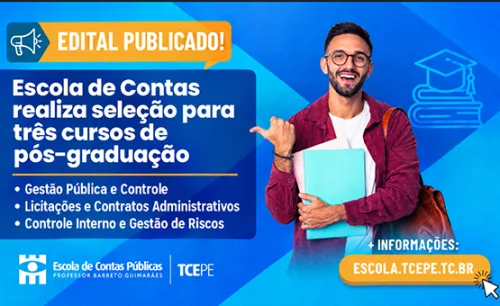 Escola de Contas abre 90 vagas para três cursos de especialização