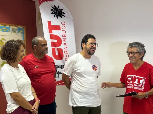 Ivan Moraes recebe plataforma da CUT e reafirma compromisso com a classe trabalhadora