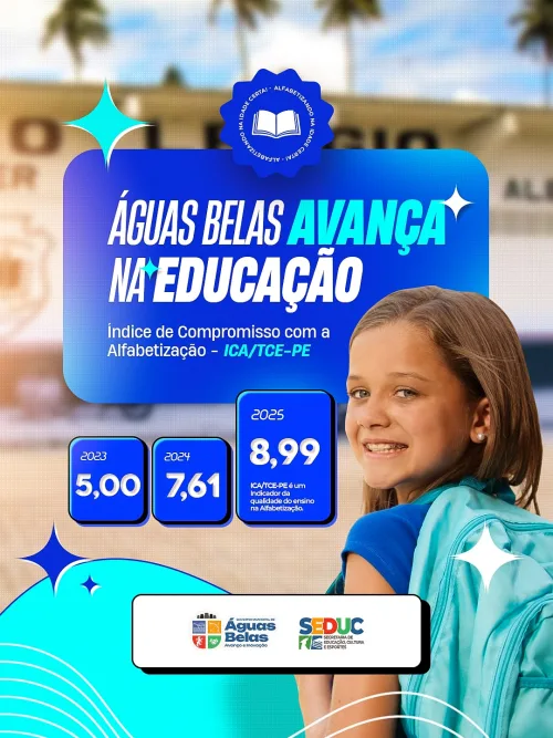 EDUCAÇÃO DE ÁGUAS BELAS CELEBRA AVANÇO HISTÓRICO NA ALFABETIZAÇÃO