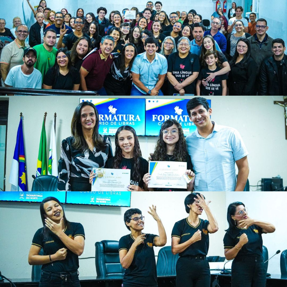 Câmara Municipal de Taquaritinga do Norte celebra conclusão da segunda edição do curso gratuito de Libras
